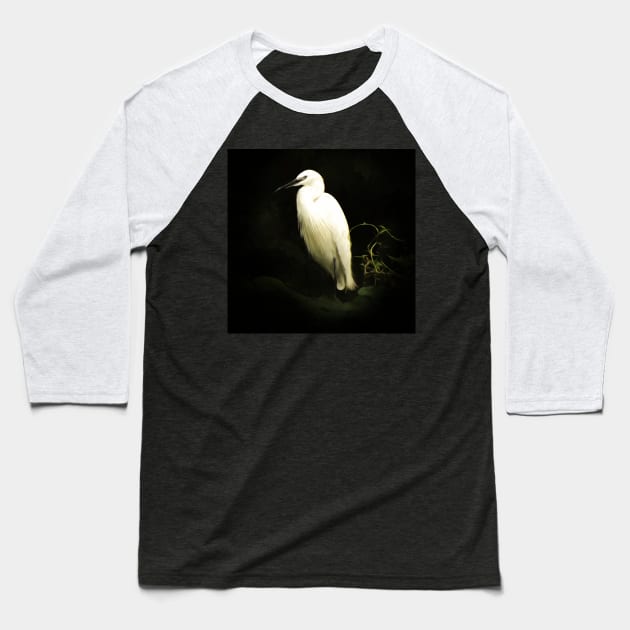 Egret Baseball T-Shirt by Guardi